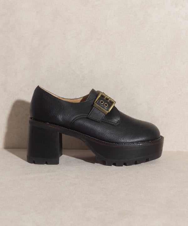 Oasis Society Sarah Buckled Platform Loafers - Rocca & Co