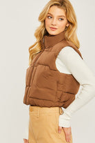 Puffer Vest With Pockets - Rocca & Co